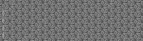 Black and white cubic pattern, horizontal background, vector graphics, abstract squares, tesseract, linear mosaic pattern, geometric background