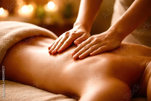 Wallpaper Mural A person is giving a massage to another person Torontodigital.ca