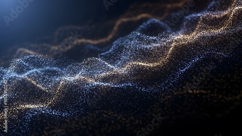 Abstract Waves of Energy: Capturing the fluidity of energy, this mesmerizing image showcases flowing waves of light, illustrating movement, depth, and the interconnectedness of elements.