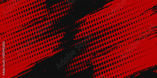Grunge texture effect background. Distressed rough dark abstract textured. Black isolated on red. Graphic design element vintage style decoration concept grunge vector red black modern