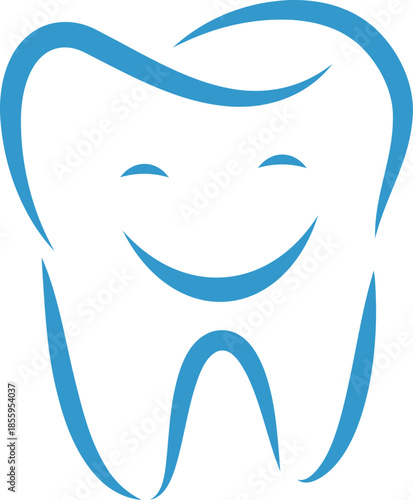 Zahnpflege, Zahnarzt Logo, Zahn mit Gesicht, Zahn, Icon