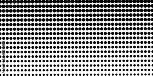 abstract gradient halftone dots background Pop art template texture Vector illustration. white and black halftone background, horizontal seamless dotted lines. The halftone texture is monochrome. 