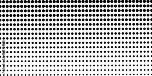 abstract gradient halftone dots background Pop art template texture Vector illustration. white and black halftone background, horizontal seamless dotted lines. The halftone texture is monochrome. 