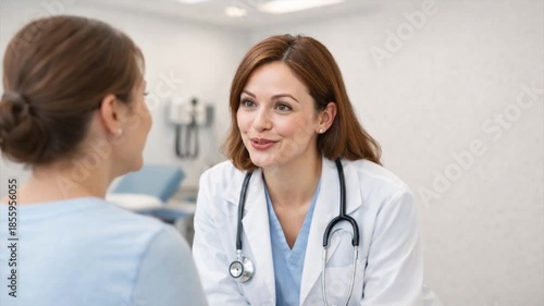 Patient in a doctor’s office during a consultation