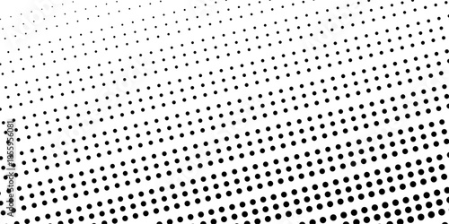 abstract gradient halftone dots background Pop art template texture Vector illustration. white and black halftone background, horizontal seamless dotted lines. The halftone texture is monochrome. 