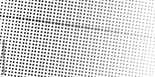 abstract gradient halftone dots background Pop art template texture Vector illustration. white and black halftone background, horizontal seamless dotted lines. The halftone texture is monochrome. 
