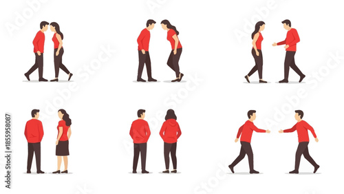 Interaction Series: A visual narrative, portraying the subtleties of human connection and engagement through a sequence of diverse interactions.