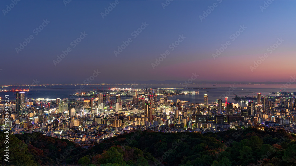 Fototapeta premium 錨山から見る神戸の夜景