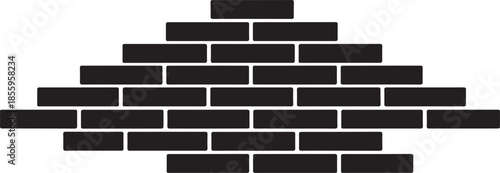 Black Brick Wall Pattern Background,
Brick Wall Texture Silhouette Design,
Abstract Brick Wall Background Illustration