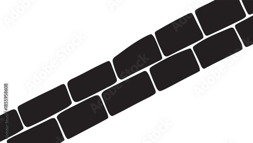 Black Brick Wall Pattern Background,
Brick Wall Texture Silhouette Design,
Abstract Brick Wall Background Illustration