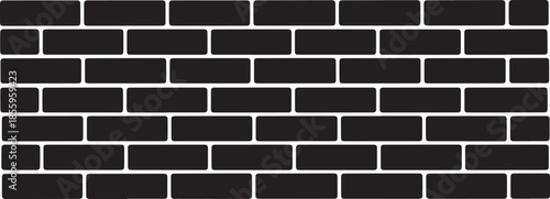 Black Brick Wall Pattern Background,
Brick Wall Texture Silhouette Design,
Abstract Brick Wall Background Illustration