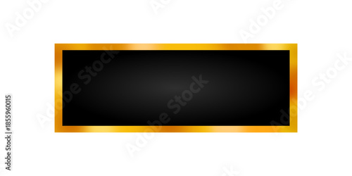 Luxury Golden Rectangular Frame Set with Metallic Gradient Texture for Premium Wedding Invitations, Certificates, Awards, and Elegant Branding