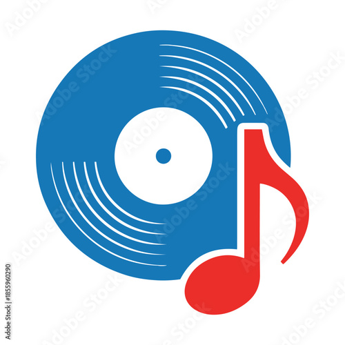 vintage vinyl record music icon
