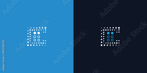 Dotted Braille Style C Logo Design