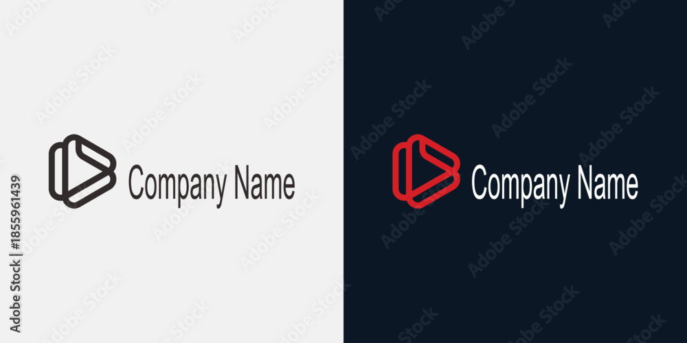 Fototapeta premium Playful logo design for company identity