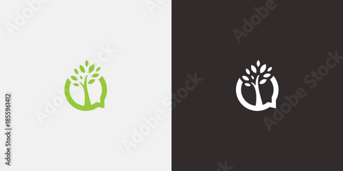 Natures conversation tree within speech bubble