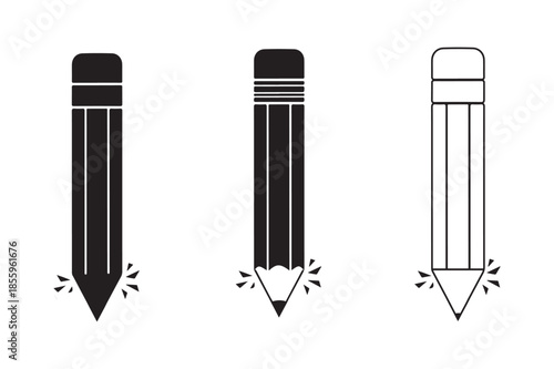 Three different lock symbols Vector