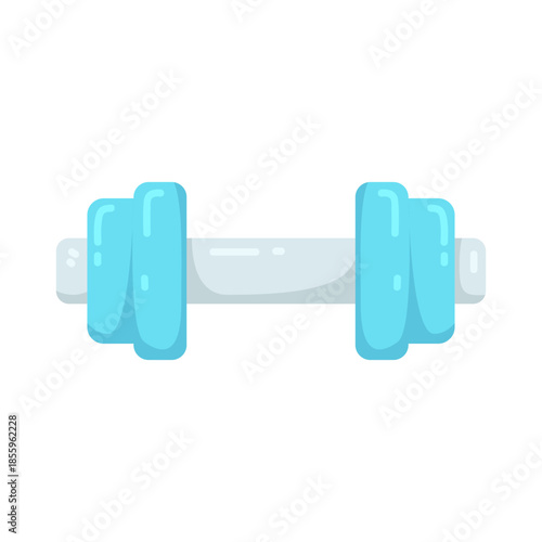 Illustration of Blue Dumbbell  