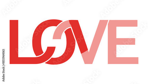 Love in Design: A symbolic wordmark artfully integrates the letters L, O, V, and E, creating a visually compelling expression of affection and romance.