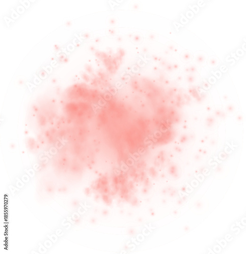 Abstract pink smoke, with magic sparkles