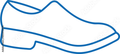 Wooden garden clog shoe vector illustration on white background