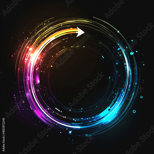 A circle with the glow quot in the dark