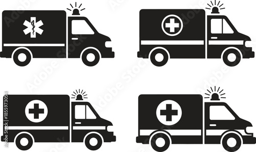 Set of Ambulance Icons