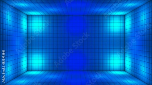 Broadcast Hi-Tech Alternate Blinking Illuminated Cubes Room Stage, Multi Color, Events, 3D, Loopable, 4K