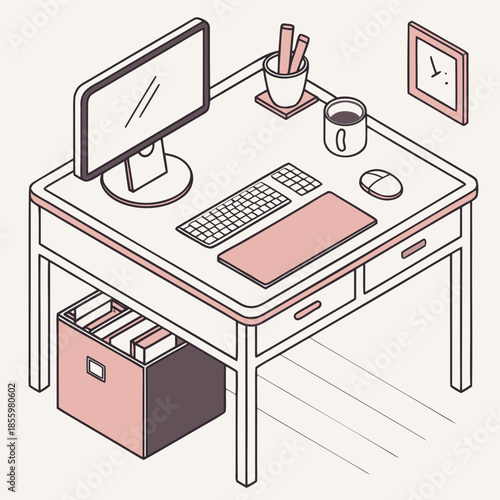 Modern home office setup