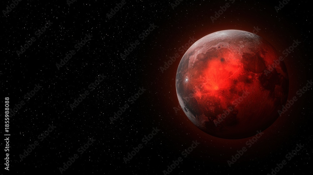 Obraz premium A Red Planet in Space