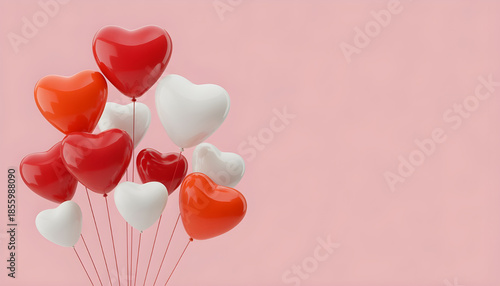 Valentines Day background with hearts. The concept of Valentines Day, 14th February