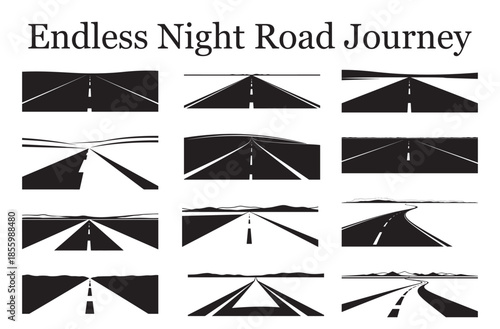 Endless Night Road Journey