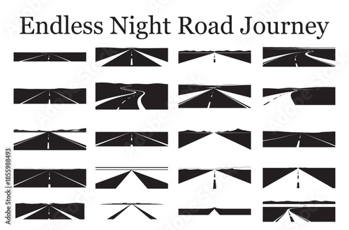Endless Night Road Journey