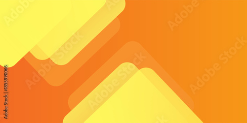 Abstract orange and yellow geometric background modern design. Dynamic shapes composition color