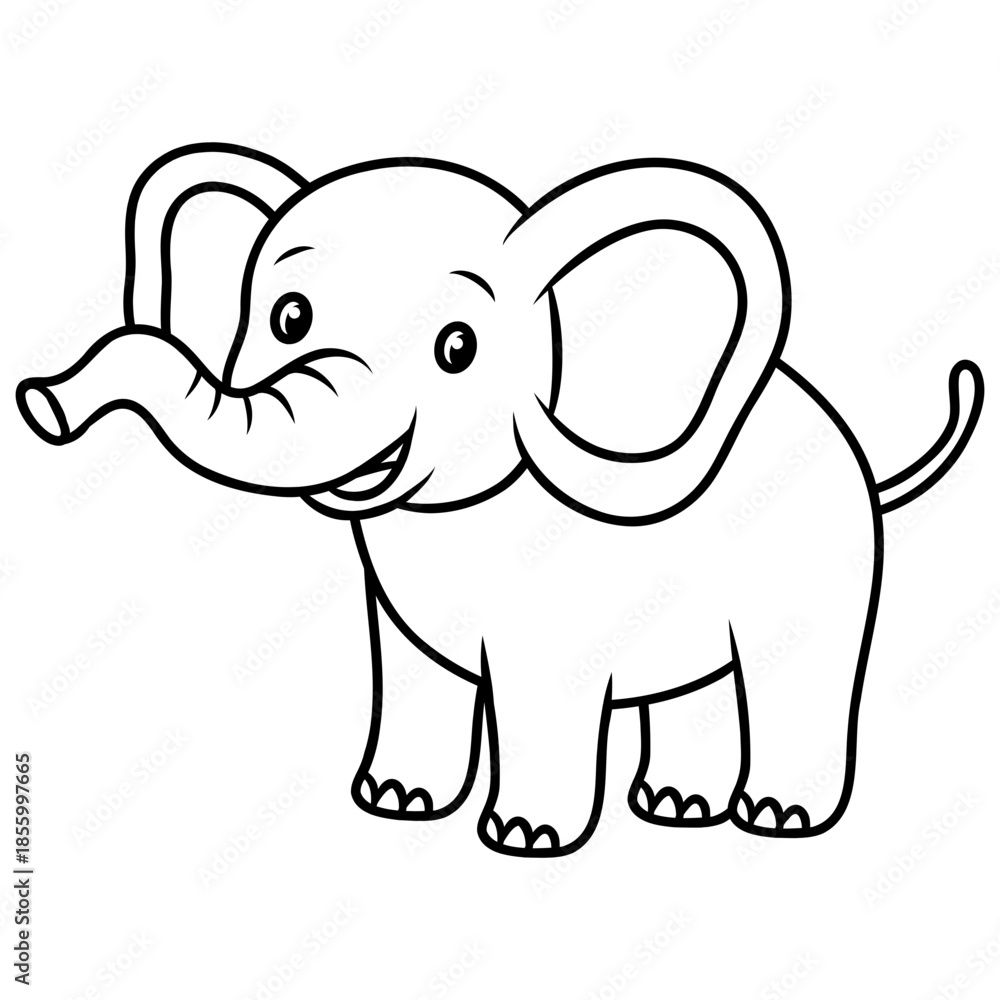 Fototapeta premium elephant wildlife animal