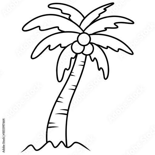 coconut tree vector icon