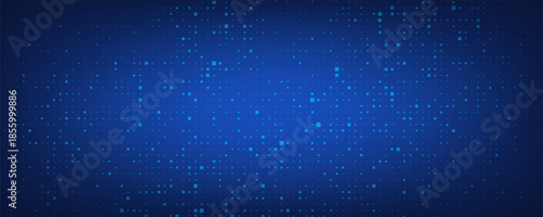 The abstract halftone background consists of different dots.