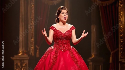 Opera Singer On Stage