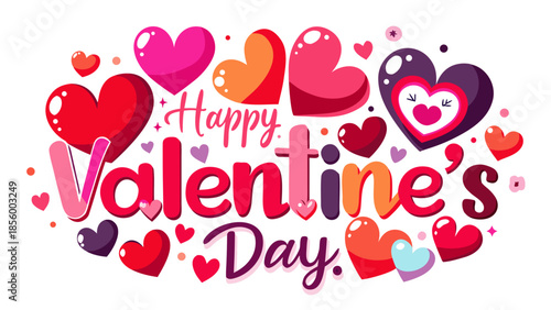 Happy valentine's day Vector