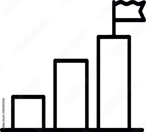 Achieving success: a visual representation of progress and reaching your business goals