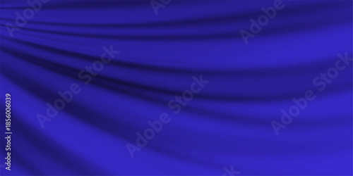 Smooth blue silk and satin fabric background featuring elegant waves and flowing curves with a digital motion blur design in soft purple and light blue tones for a creative wallpaper backdrop