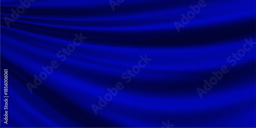 A smooth blue abstract background featuring flowing silk waves and soft purple light patterns creates a motion-inspired satin texture design for a modern art wallpaper backdrop
