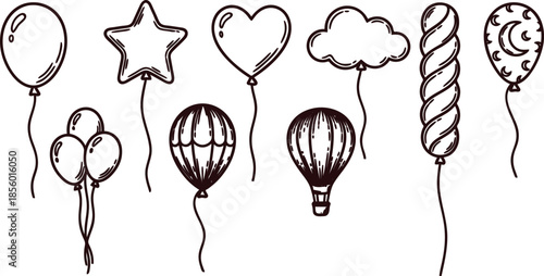 Assorted Balloon Shapes for Celebrations and Parties