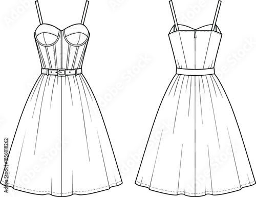 PrintTechnical line art illustration of industrial three way pipe connectors with braided hoses, mechanical engineering hardware components, plumbing valve drawing,