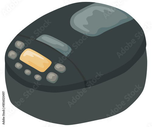 シンプルな炊飯器のイラスト ベクター素材