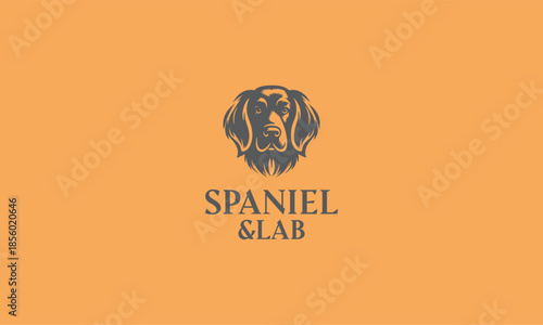 Hairy Dog Logo Design – Cute Furry Pet Mascot Illustration