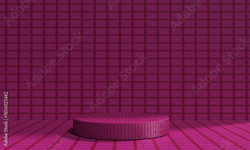 Podium pink color background wallpaper dais stage exhibition display product presentation sign symbol happy valentine day pastel pink red color product marketing sale advertisement template romantic 