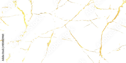 A luxurious white marble texture featuring elegant gold vein patterns across the surface.