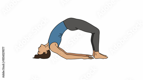 woman doing yoga exercise