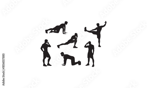 Gym Equipment Illustration Set